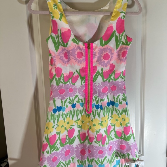 Lilly Pulitzer Floral Pink and Yellow Dress - Picture 3 of 11
